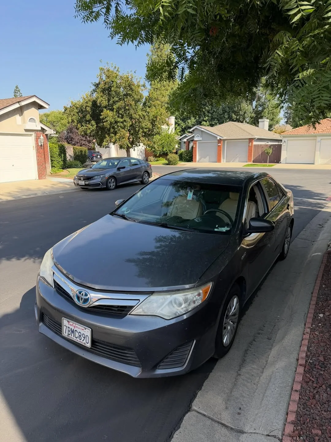 Sedan at a residential mobile glass appointment